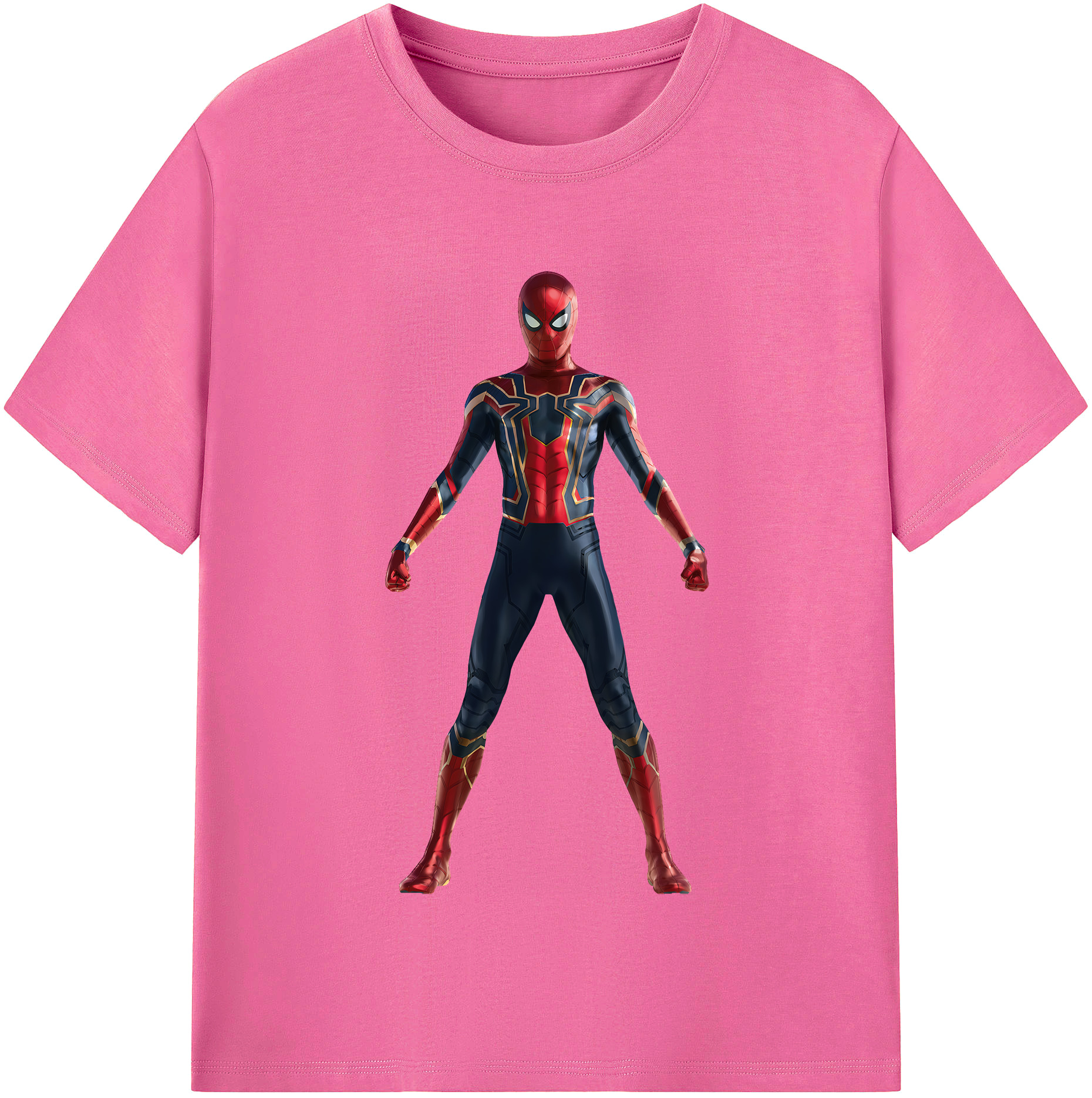 （画像用） Spider Man スパイダーマン レディースカジュアルプリントTシャツ（綿100％）